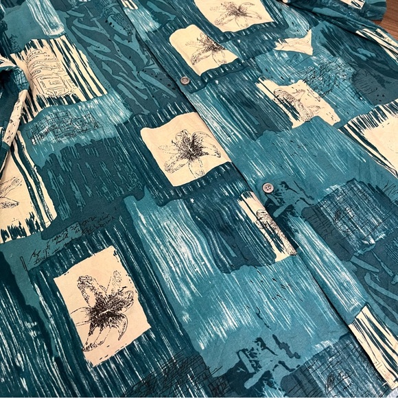 Vintage Patchwork Floral Button Down Shirt - Picture 5 of 7